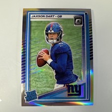 2025 Donruss Optic Jaxson Dart Rated Rookie #273 Silver Holo Prizm RC Giants