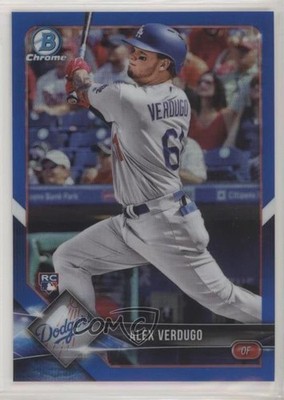 2018 Bowman Chrome Blue Refractor 50/150 Alex Verdugo #47 Rookie RC fm0