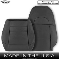 1998-2000 For Ford Explorer Xlt Leather Front Passenger Side Seat Covers Dk Gray