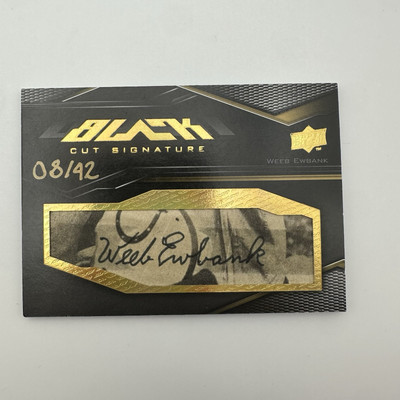 #ad #ad 2009 UD Black Cut Auto Weeb Ewbank 42 Colts Signed Autograph $61.09