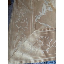 Tablecloth Jacquard 114x60 gold floral damask luxury Rectangle