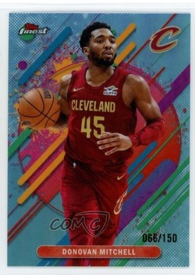 2025-26 Topps Finest Rare Sky Blue Refractor /150 Donovan Mitchell #253 ne1