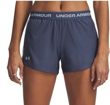 Women's Under Armour Tech Play Up Downpour Gray Shorts Size Small 3  Inseam