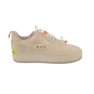 Nike Air Force 1 Herren Sneaker Low Top Weiß Orange Größe 44,5