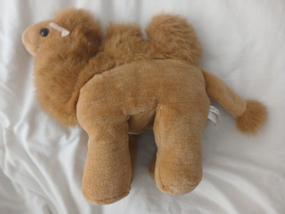 Plush Camel Bactrian Two Hump 12''x11''x 6'' Stuffy Soft Toy by Korean Design