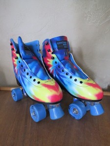 Roller Derby Elite Burst  Tie-Dye Roller Skate Men's size 8 Women's Size 9