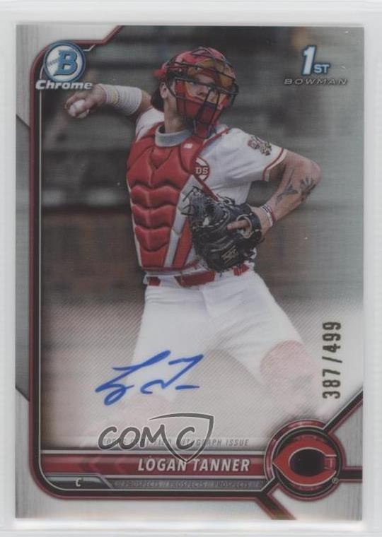 2022 Bowman Draft Chrome Pick Refractor 387/499 Logan Tanner #CDA-LT Auto 4z8