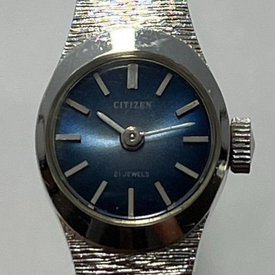 CITIZEN 4-673730-1Y Herren Handaufzug Uhr Silber Zifferblatt SS 34,5mm