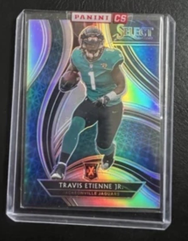 2020 Panini Select XRC Silver Prizm Travis Etienne Jr. RC