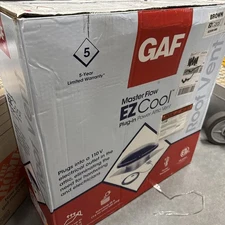 Master Flow Roof Mount Attic Fan 9"X25"X25" Exhaust Galvanized Steel Brown Roof