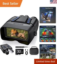 4K Full HD Night Vision Goggles with Built-in Mic & Emergency Light – Waterproof