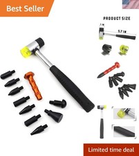 Universal Paintless Dent Removal Set - 10 Tools With Rubber Hammer For Easy Use