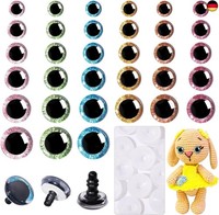 Mucunnia 180 StüCk 12?30 Mm Sicherheitsaugen FüR Amigurumi, GroßE Gl