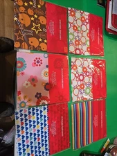 Stretchable Book Cover Lot of 6 New, Sealed One Size Fits Most Books (B)