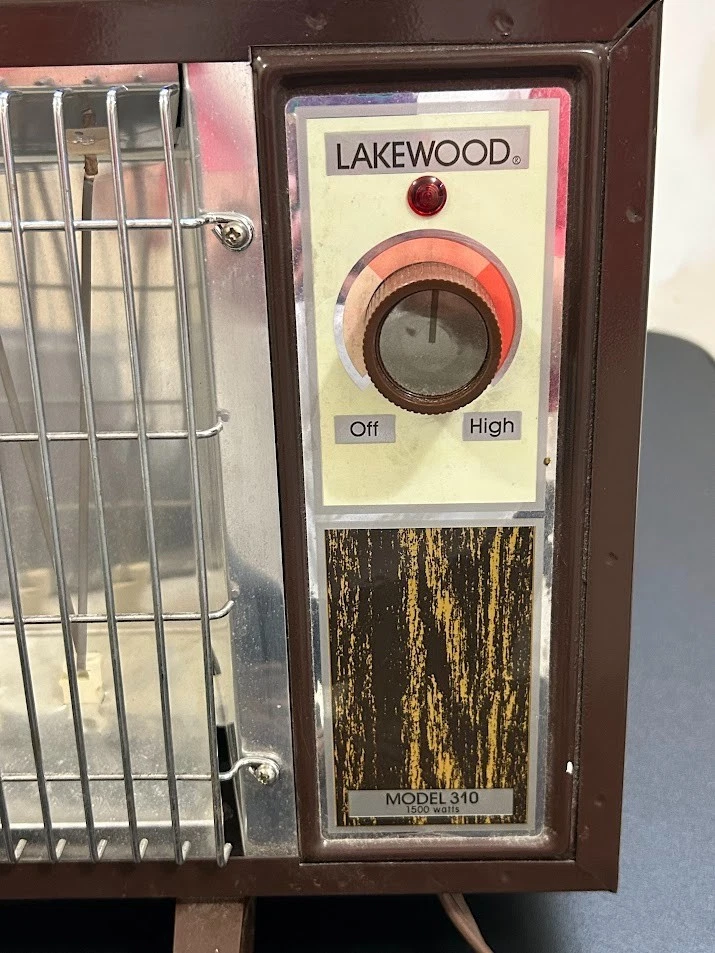 VTG Lakewood Model 310 Portable Heater Metal Electric 1500 watts TESTED WORKS - Image 3 of 4