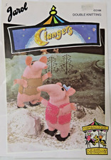 1992 ORIGINAL JAROL 106 OLIVER POSTGATE CLANGERS TOY 8-10" DK KNITTING PATTERN