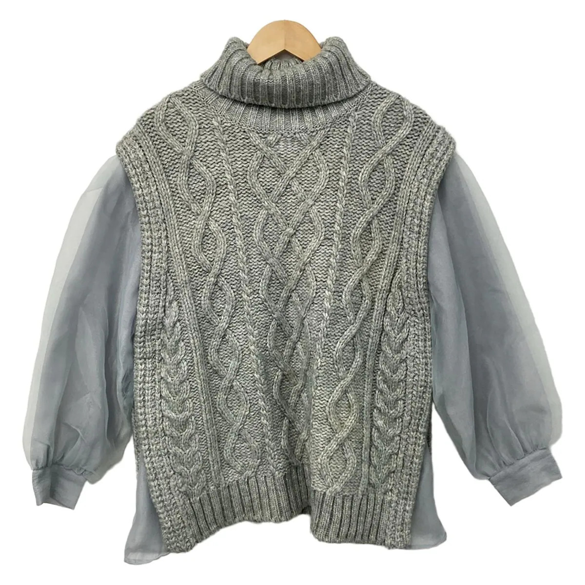 AMERI - Dark Green Light Blue Women's Sweater - image 1