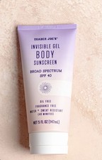 Trader Joe s Invisible Gel Body Sunscreen SPF 40 Oil-Free 5oz New