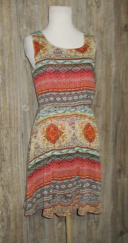 Ravi Famous London ärmelloses Paisleymuster Kleid neu mit Etikett Small/Medium Boho Grunge