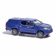 Busch 53705 Nissan Navara With Hardtop Blue Ho 1:87 New