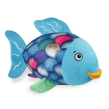 Rainbow Fish Plush Toy 12 Inch Soft Cuddle Companion for All Ages