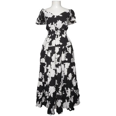 Rachel Zoe, Maxikleid, Größe: S, Schwarz/Weiß/Mehrfarbig, Polyamid/Viskose #5Se