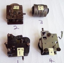 4--VINTAGE  VICTOR  VICTROLA  WIND UP  SPRING MOTOR  ASSEMBLIES-PARTS or REBUILD