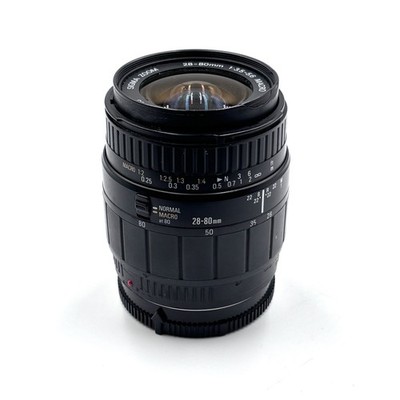 Sigma Zoom Lens 28-80mm f/3.5-5.6 Macro Aspherical Sony A Mount Good w/Rear Cap