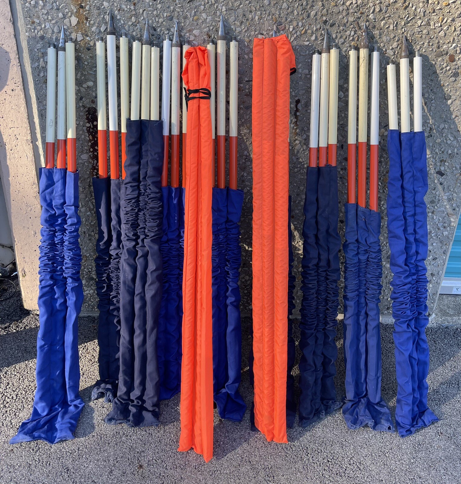 Range Pole Red White Surveying , 3-pc, 12 ft