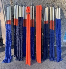 Range Pole Red White Surveying , 3-pc, 12 ft