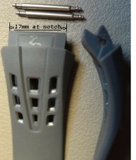 ONLY FITS Timex T5J041 Digital Fitness Heart Rate Monitor 27 Lap Gray Watch Band