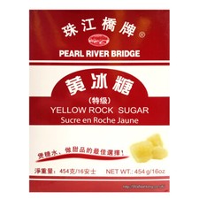 Yellow Rock Sugar Lump Sugar 454G 珠江橋牌 黃冰糖