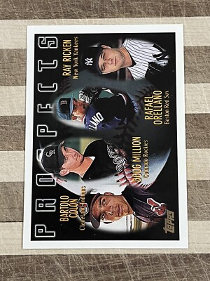 1996 Topps Baseball Bartolo Colon, Million, Orellano, Ricken Rookie Card #428