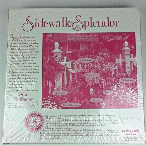 Vintage Springbok 500 Piece Puzzle Sidewalk Splendor Better Homes Garden Flower - Picture 3 of 3