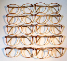 Vintage 10 Pc. Lot ELITE OPTICAL Ryan Brown Fade 52/17 Eyeglass Frame NOS T5