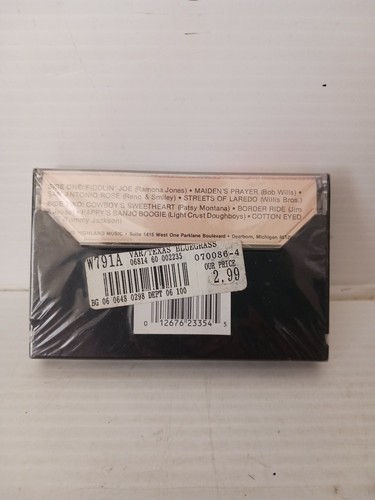 Texas Bluegrass Various Artists Cassette 1985 Cotton Eyed Joe Fiddlin Joe Sealed - Picture 2 of 3
