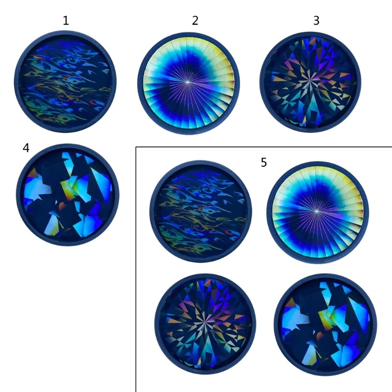 DIY Holographic Resin Mold Round Silicone Mould Christmas Snowflake Mold