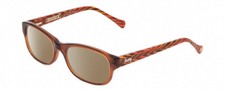Lucky Brand Busy Bee Cateye Designer Polarized Sunglasses in Brown Crystal 49 mm