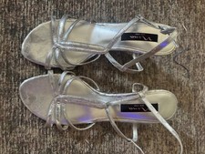 NWOB Nina Silver Dress Sandals, 9 1/2 M
