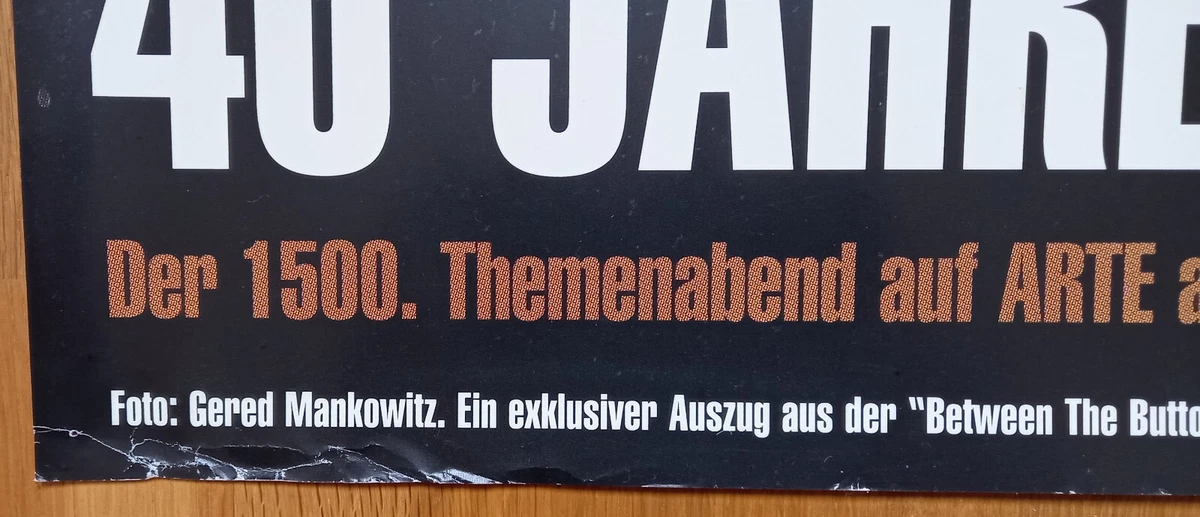 The Rolling Stones - Werbeplakat ZDF / Arte: 40 Jahre Rolling Stones