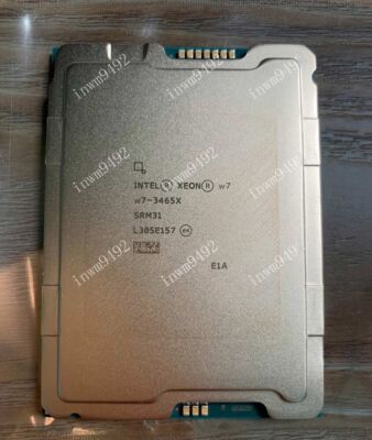 Intel Xeon W7-3465X QS 28 Core TDP 300W to 360W LGA4677 2.50GHz to 4.80GHz CPU