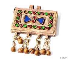 Vintage Afghan kuchi jewellery Pendant Tribal bellydance Costume jewelry gypsy