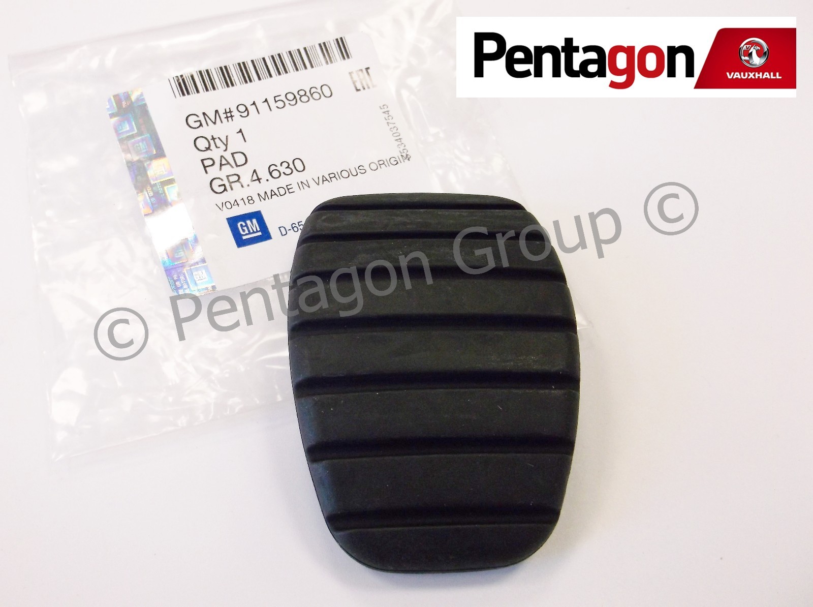 New Genuine Vauxhall Vivaro A 2001 Clutch Or Brake Pedal Rubber Pad