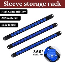 Socket Organizer Mountable Sliding Holder Tool Rail Rack Storage 1/4" 3/8" 1/2"