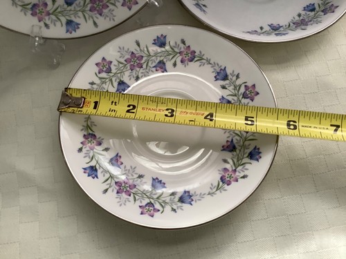 Spode Bone China Maytime 5 5/8” Saucer Plates Set of 4 Y8081 - Picture 3 of 14