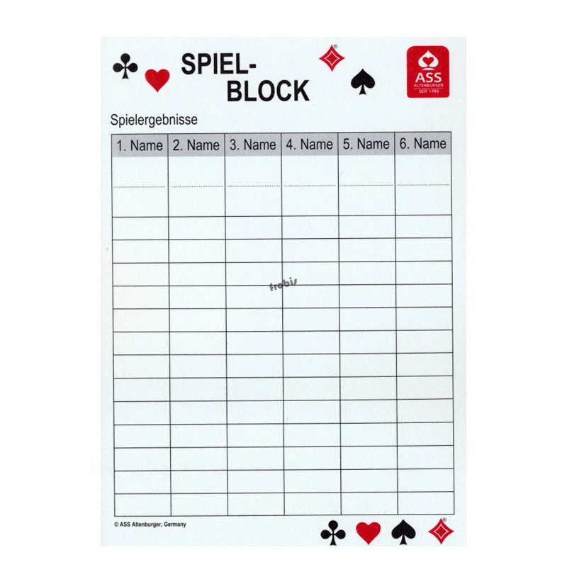 1 Spielblock mit 100 Blatt in DIN A6, Schreibblock, Aufschreibblock von Frobis - Bild 3 von 4