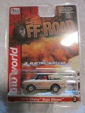 AUTOWORLD OFF ROAD SERIES 1970 CHEVY BAJA BLAZER HO SLOT CAR DIRTY YELLOW/WHITE