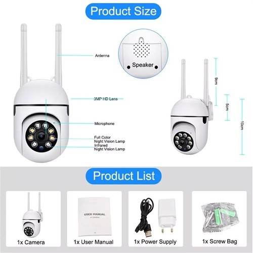 5G WiFi Wireless Security Surveillance Camera Outdoor Home Night Vision 1080P HD - Picture 7 of 20