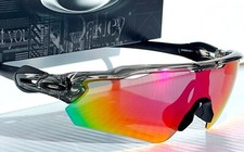 NEW Oakley RADAR EV PATH Grey Smoke POLARIZED Galaxy Magenta Sunglass 9208-82
