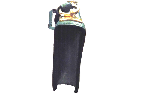 FABULOUS Prada Saffiano Crossbody Bag Deep Green Gold raised flower closure HTF - Picture 6 of 16